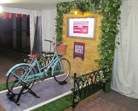 Montaje de bicicleta en evento